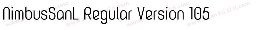 NimbusSanL Regular Version 105字体转换
